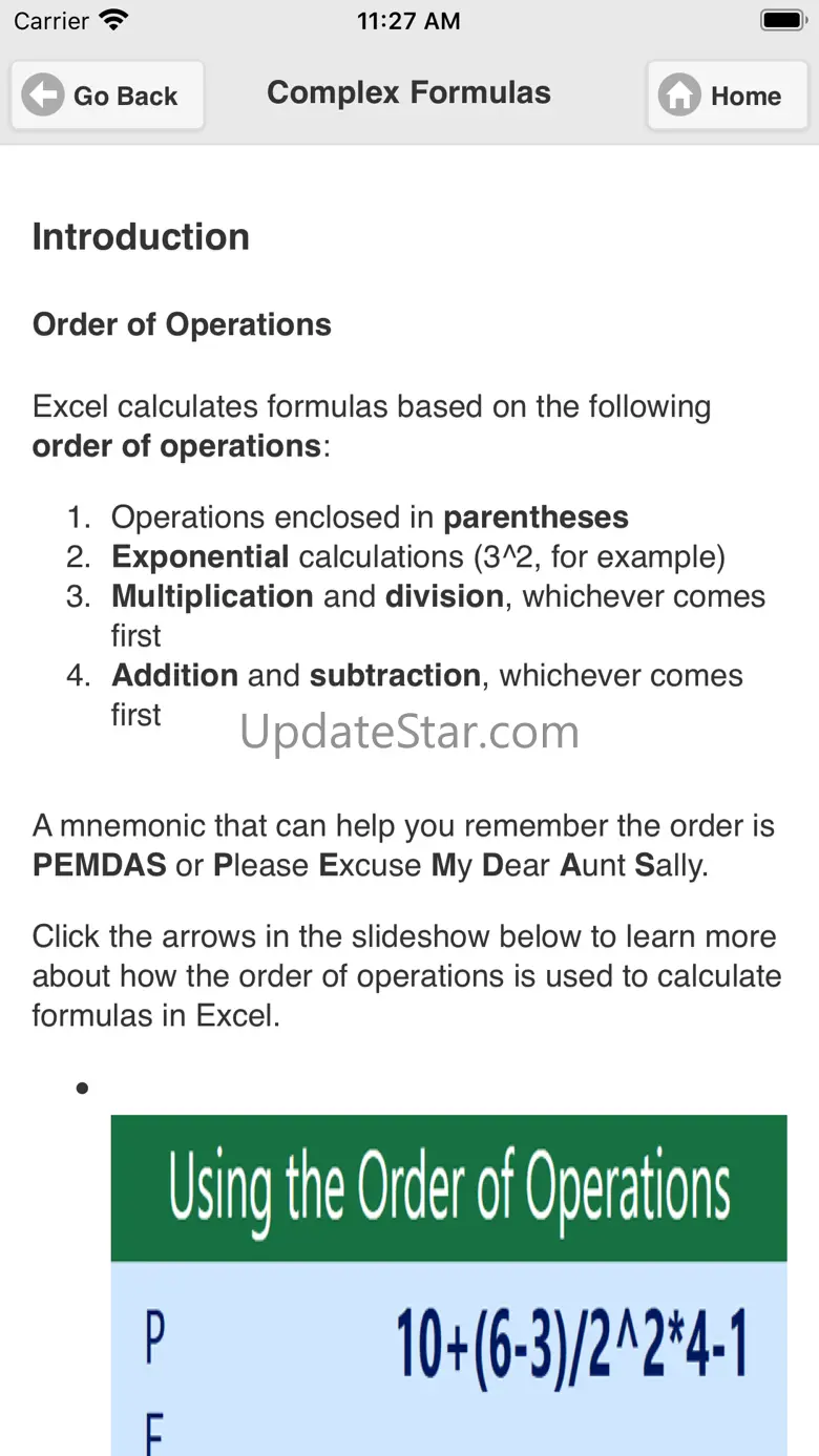 Tutorial for MS Excel 1.3