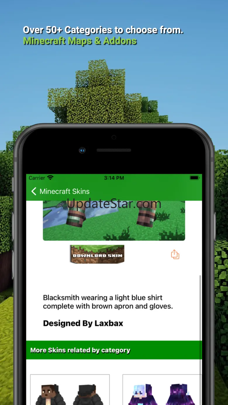 Addons for Minecraft PE - Skin 1.0.5