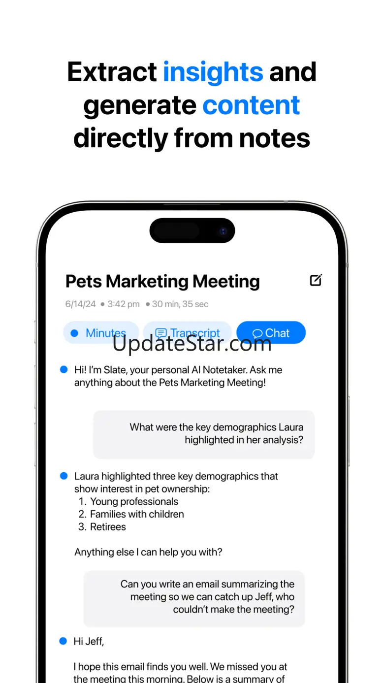 Minutes: AI Notes & Transcript 1.2.1