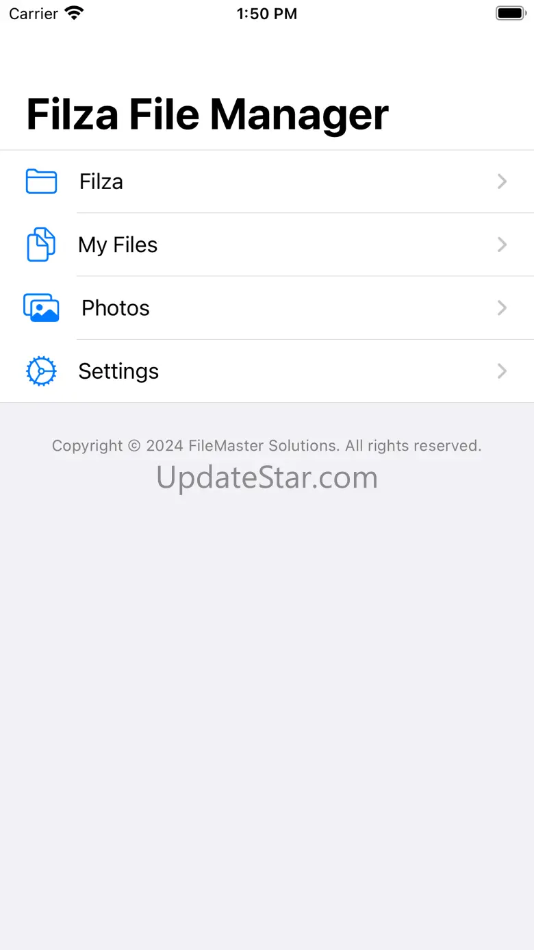Filza File Manager. 1.0.1