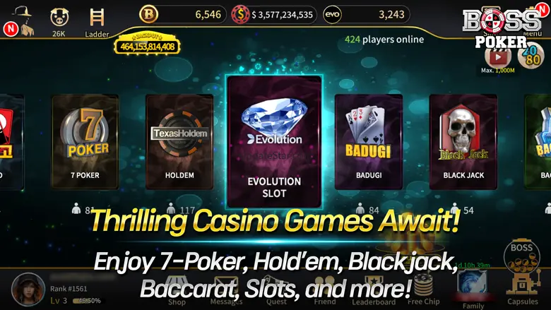 Boss Poker-Casino Slots Games 398