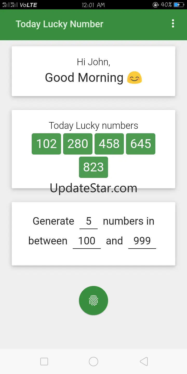 Today Lucky Number 1.4.0