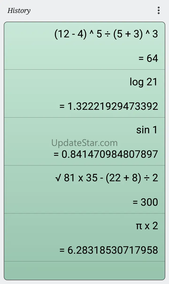 Calculator LCD VFD 6.4.8