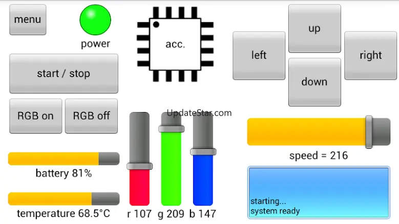 RoboRemoDemo - GUI for ESP32 2.5.0