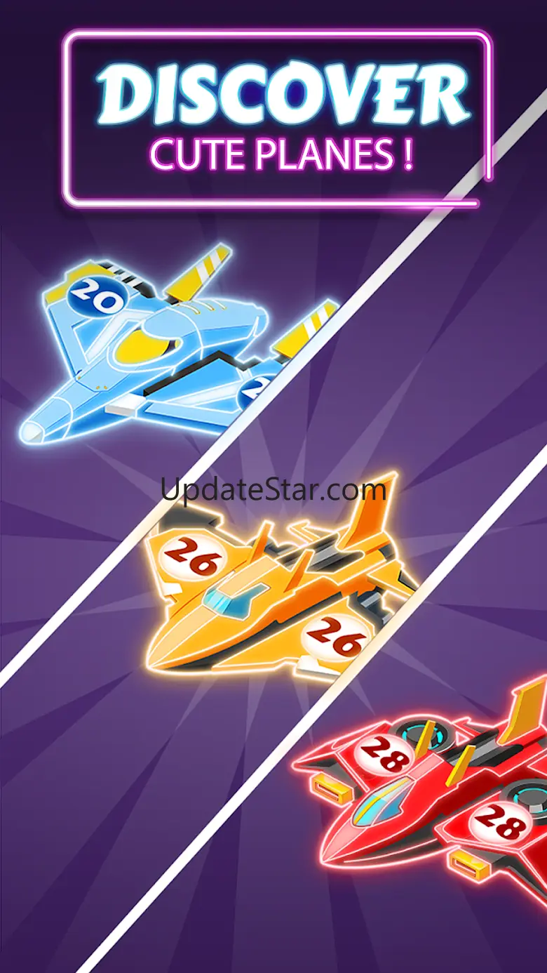 Merge Planes Neon Game Idle 1.0.31