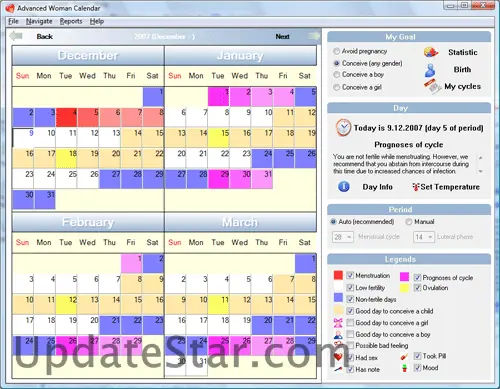 Advanced Woman Calendar 4.2