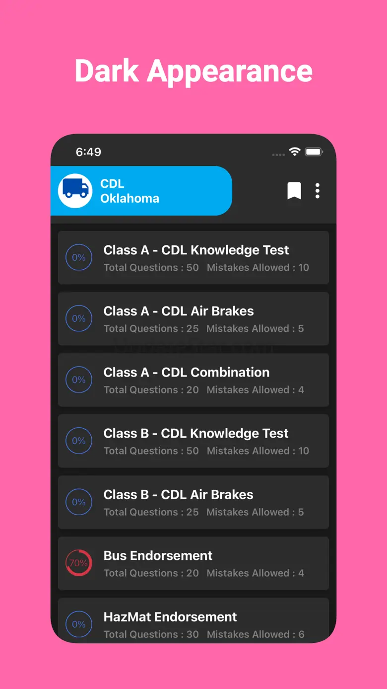 Oklahoma CDL Prep Test 1.2