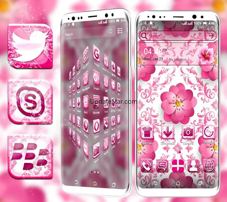 Beautiful Pink Flower Launcher 1.2