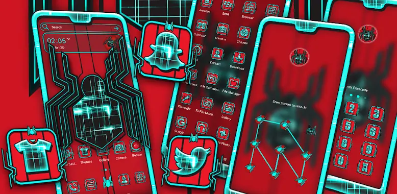 Tech Spider Launcher Theme 1.2