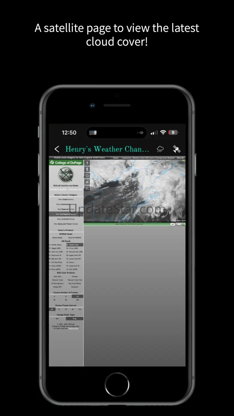 Henry's Weather Channel Updated Look on App