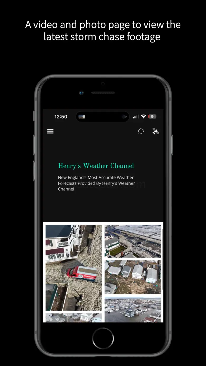 Henry's Weather Channel Updated Look on App