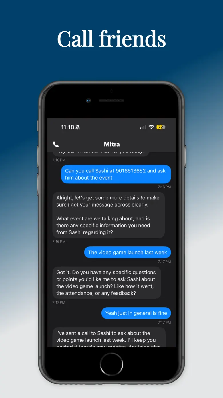 Mitra talks to people for you! 2.0.2