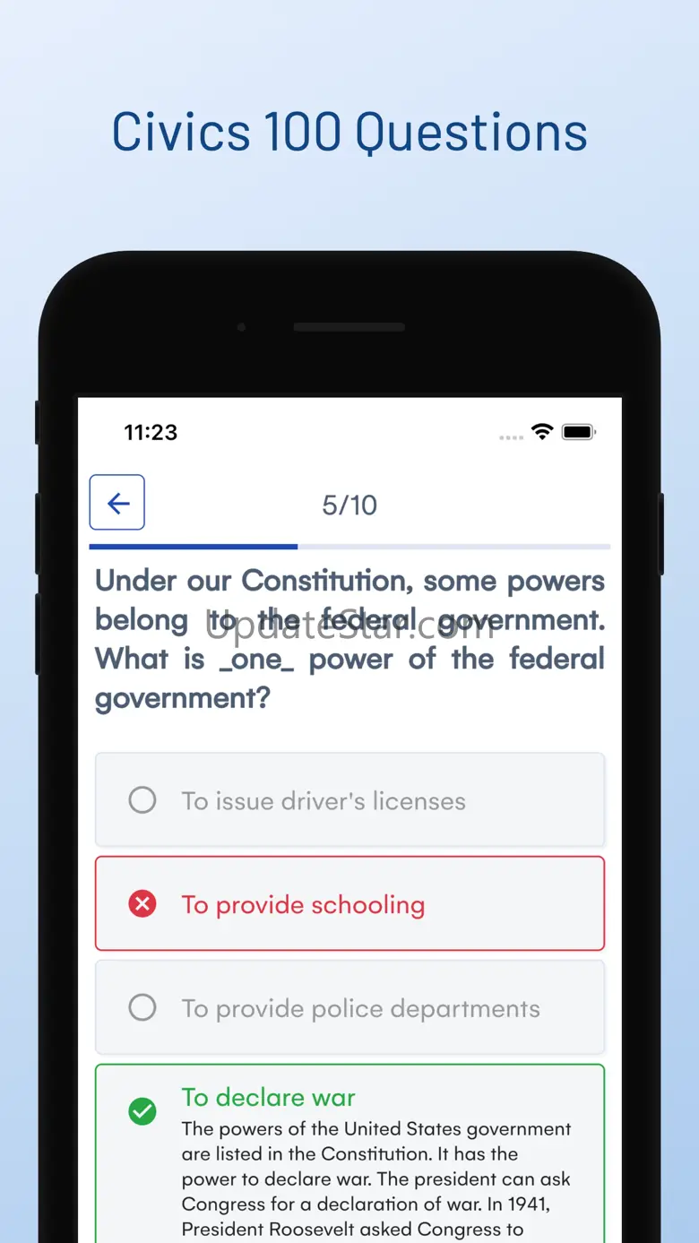 US Citizenship Test USCIS 1.0