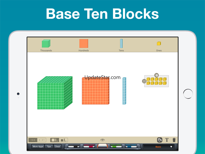 Base Ten Blocks Manipulative 4.04