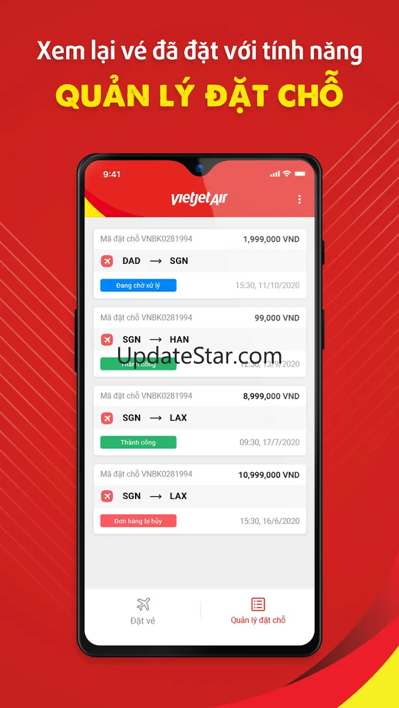 Đặt vé máy bay giá rẻ VietjetA 1.4.0
