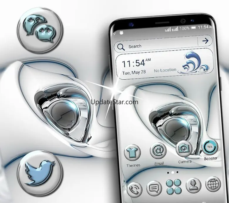 Glossy Launcher Theme 1.6