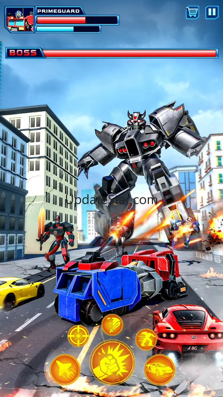 Robot Car Transform Fight Game 4.4