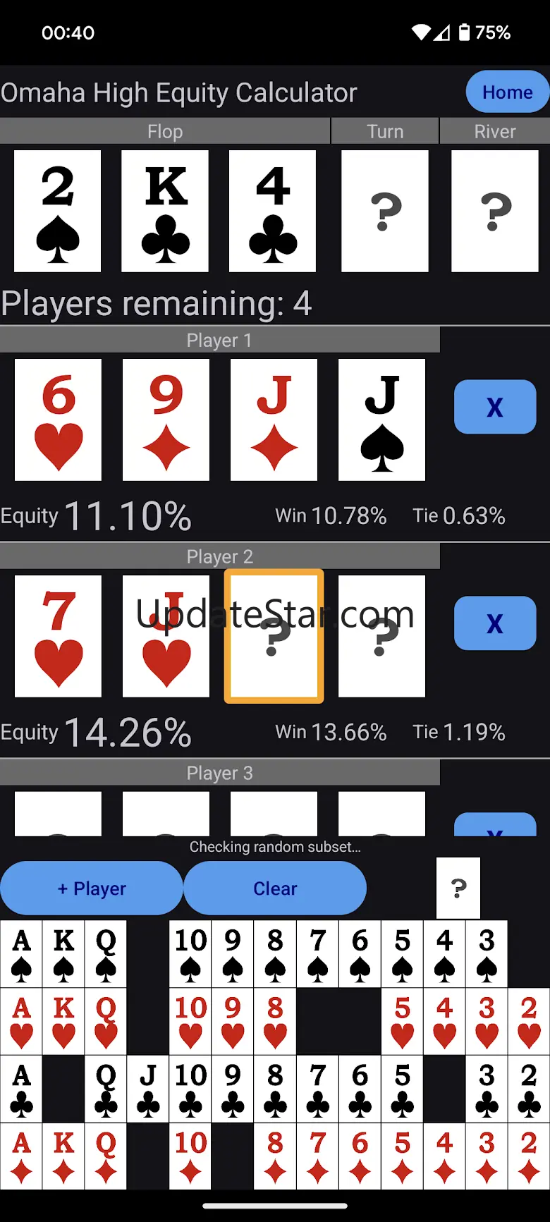 CJ Poker Odds Calculator 1.2
