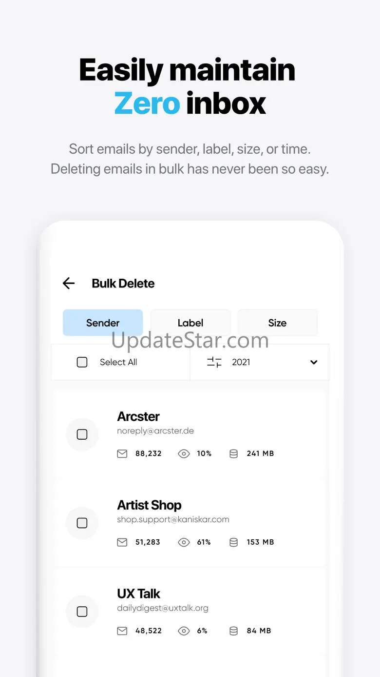 Instaclean - bulk mail cleaner 3.3.1