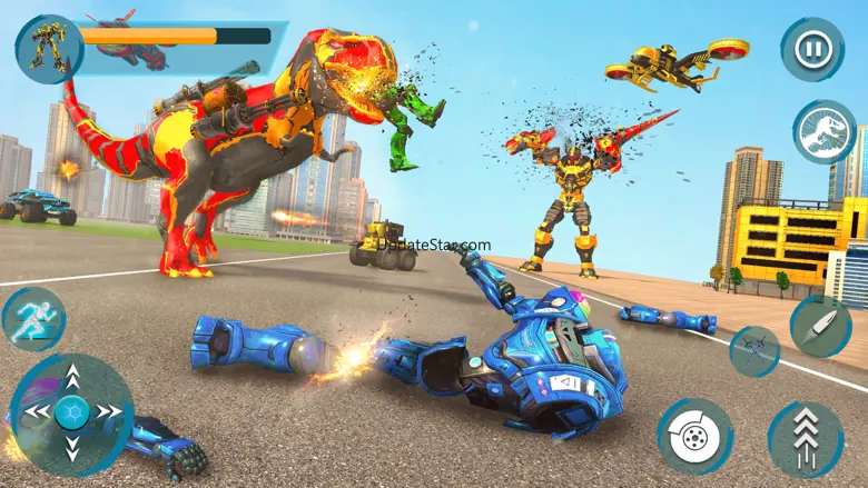 Dino War Robot Car Battle 1.2