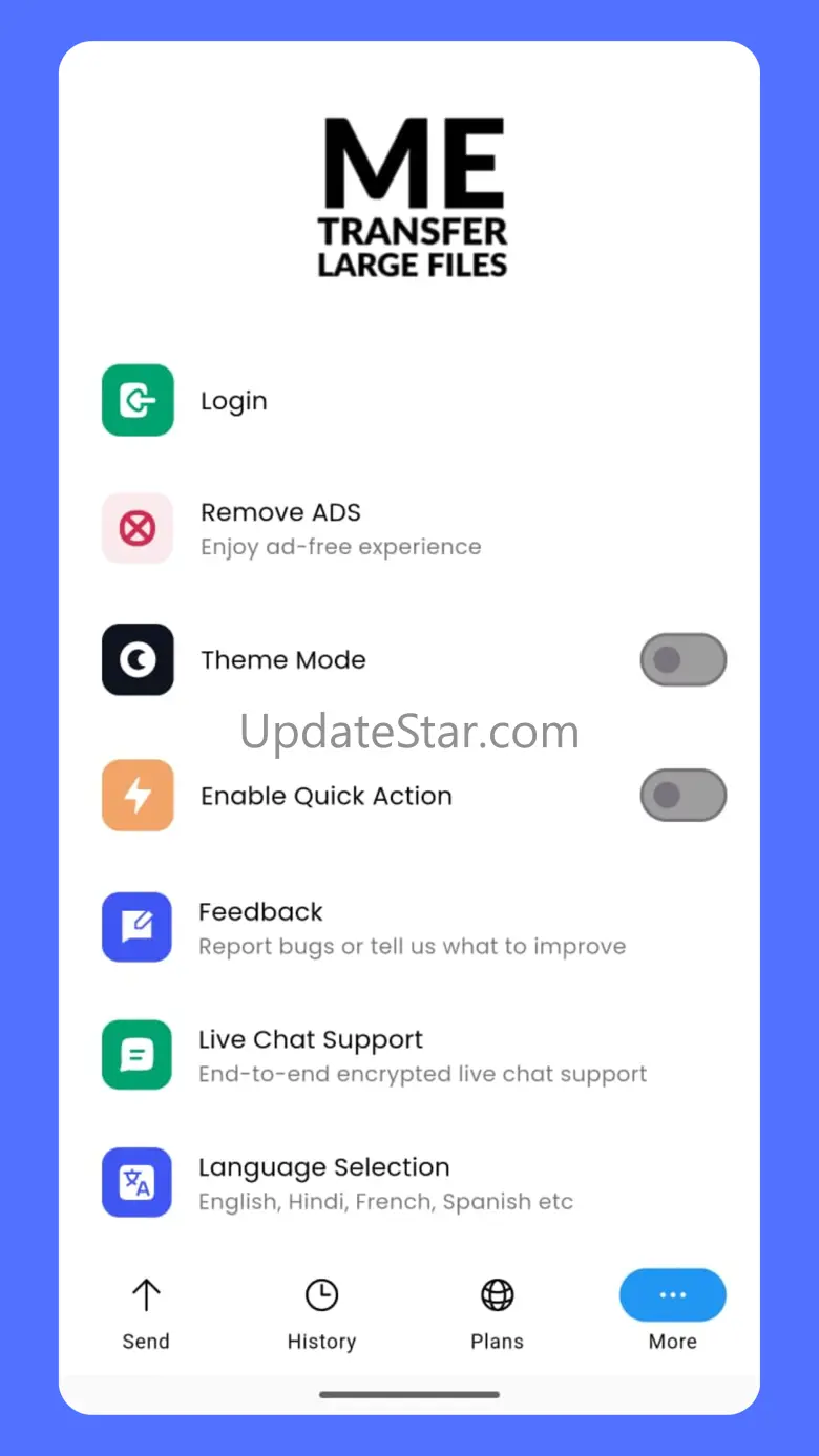 Me Transfer Send Large Files 1.3.5