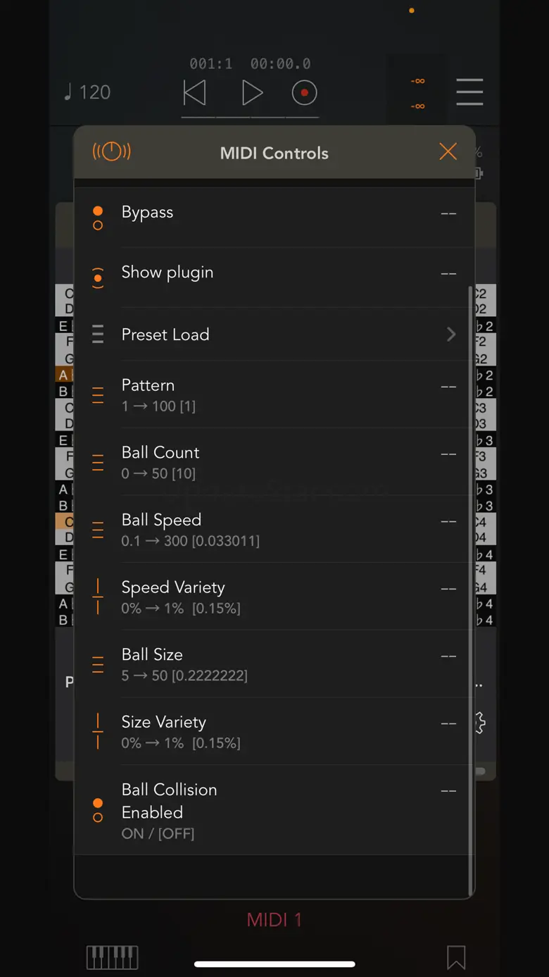 BounceBud Physics Based MIDI 1.7