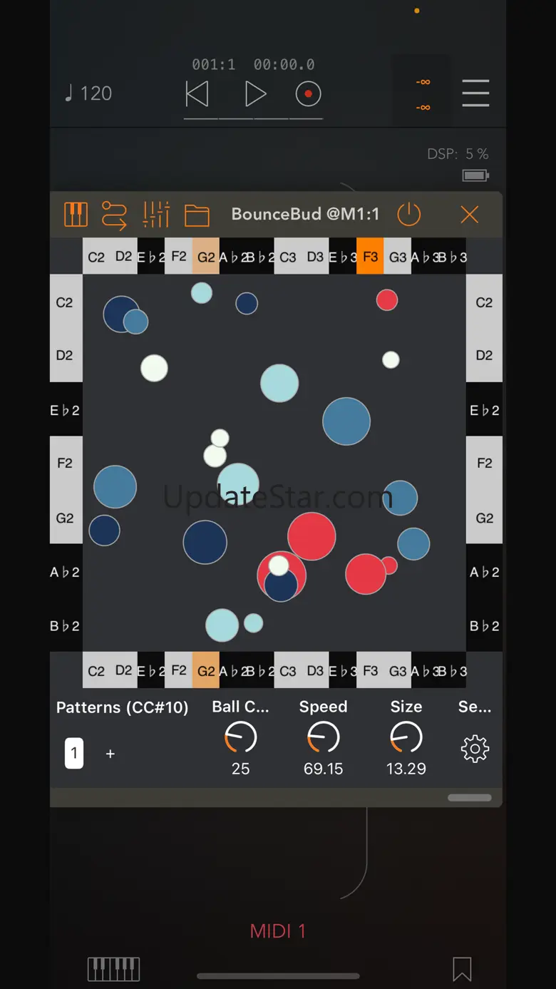 BounceBud Physics Based MIDI 1.7