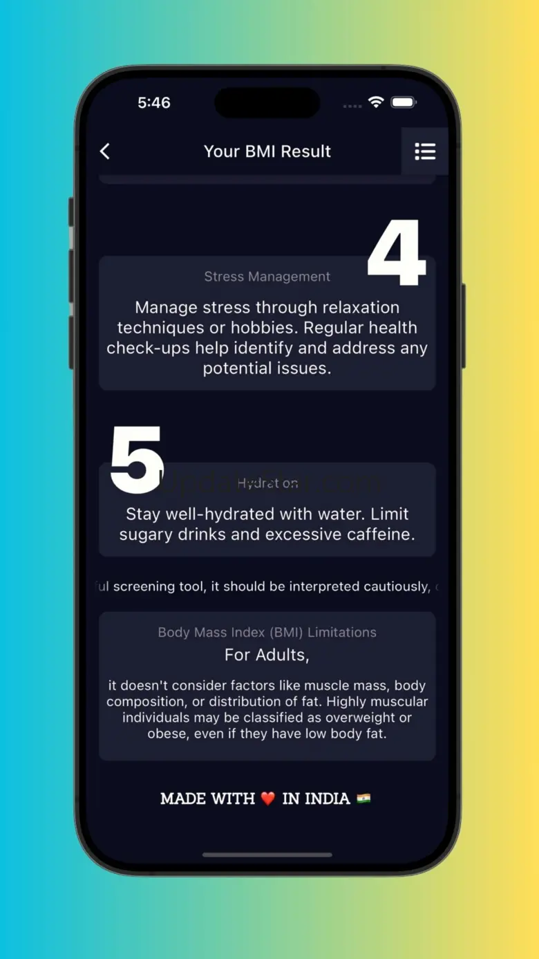 BMI for Kids - WHO Formula 2.0.22