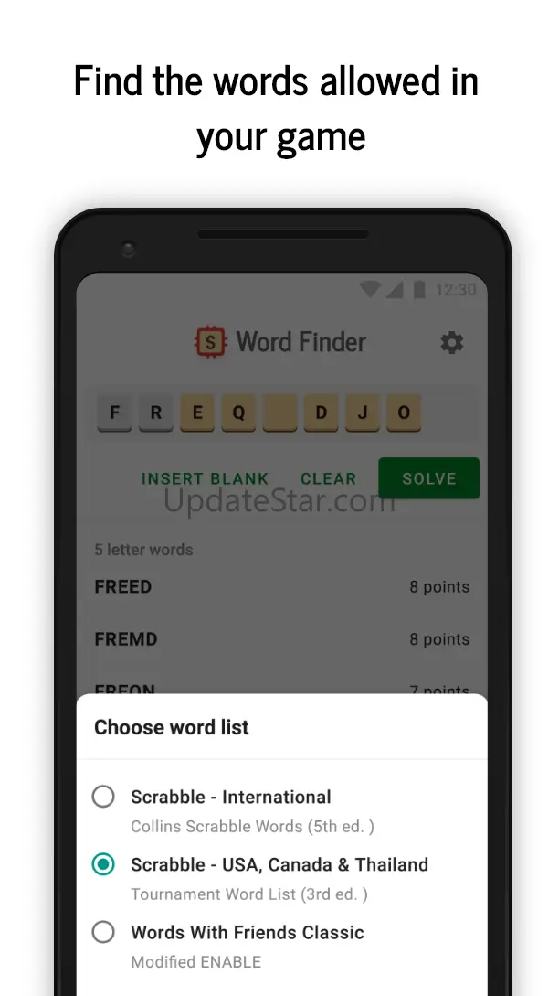 Word Finder for SCRABBLE: Chea 2.4