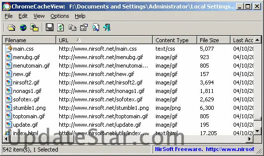 ChromeCacheView 2.52