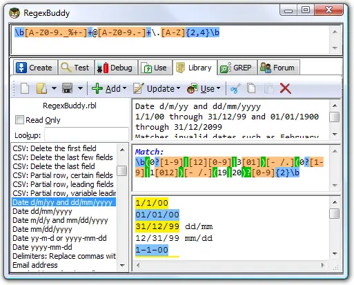 JGsoft RegexBuddy 3.2.1