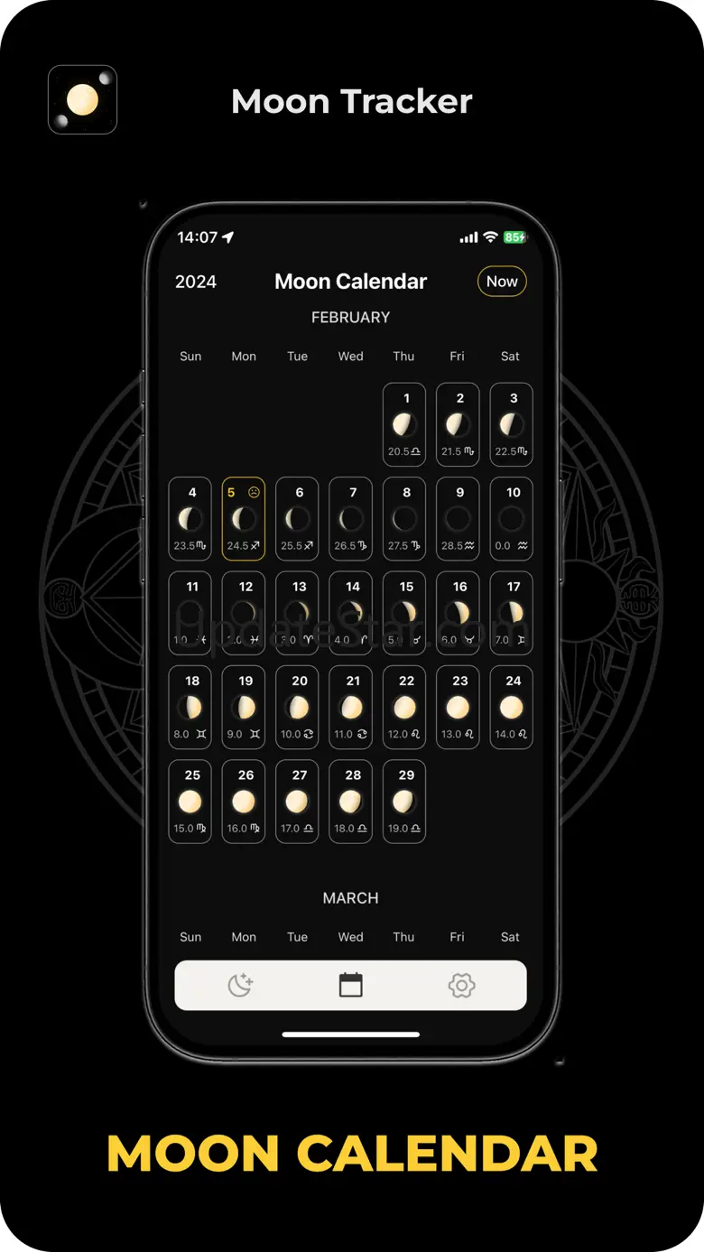 Moon phase ～ moon calendar 1.6