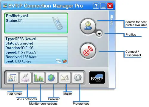 BVRP Connection Manager 1.10