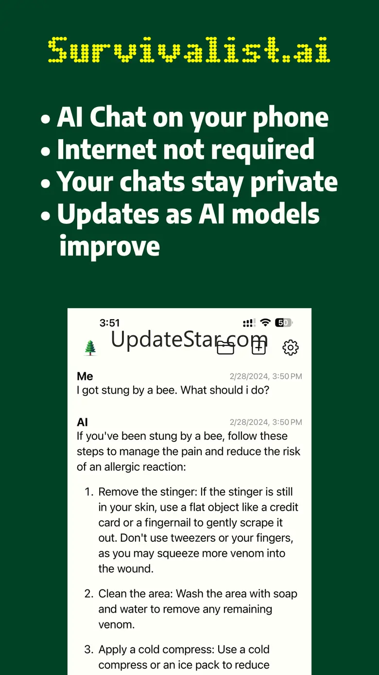Survivalist.AI Offline Chatbot 1.62