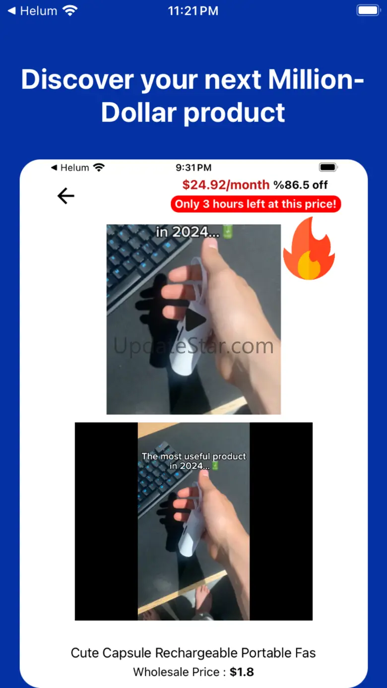 Helium 10 Trending products v1.3