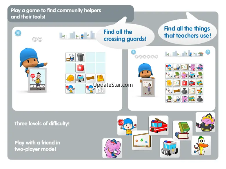 Pocoyo Playset -  Community Helpers 1.9