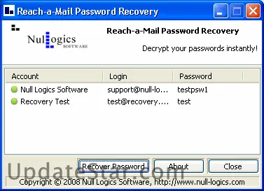 Reach-a-Mail Password Recovery 1.1.250.2014