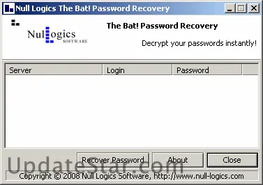 Null Logics The Bat! Password Recovery 1.5.450.2014
