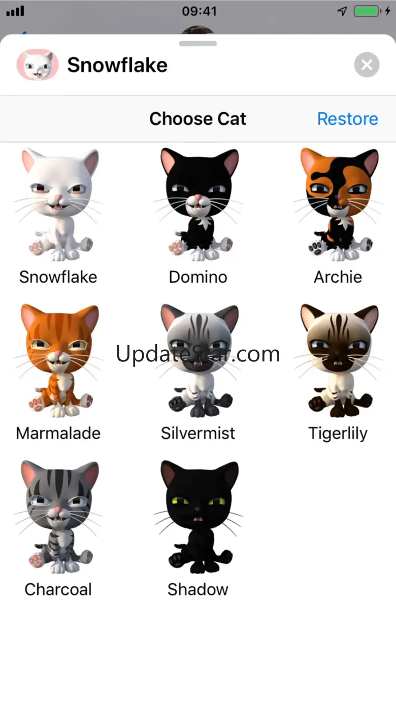 3D Animated Cat Emoji Stickers 2.2