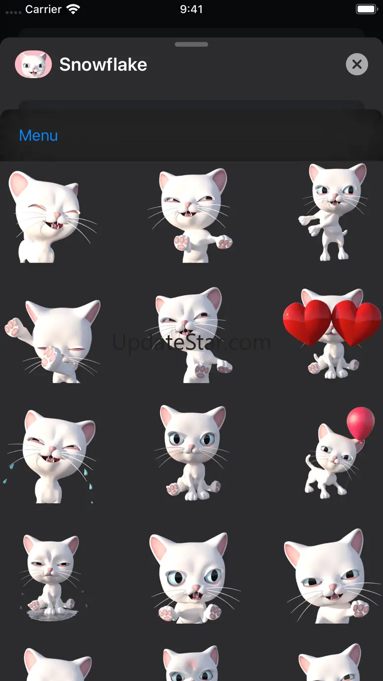 3D Animated Cat Emoji Stickers 2.2