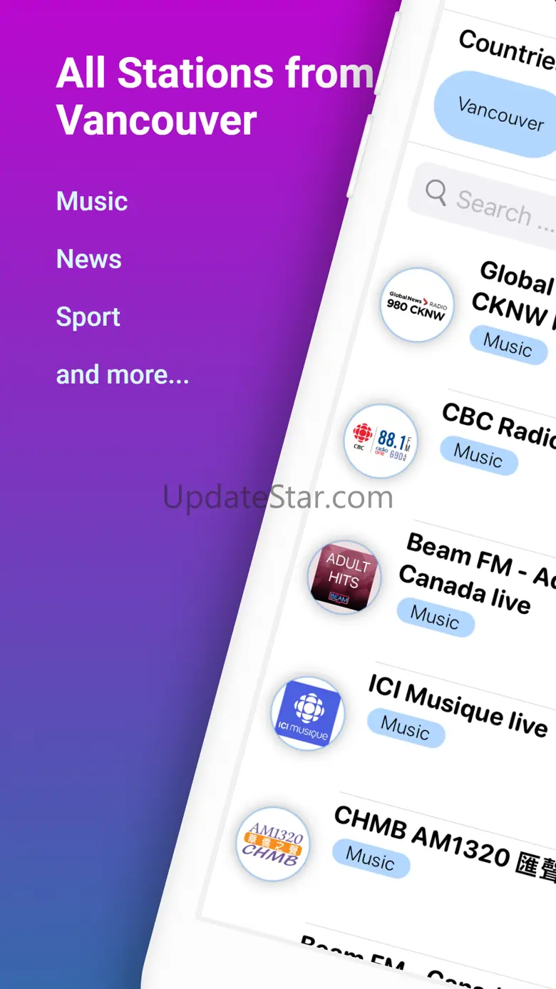 Vancouver Radios Stations 1.1