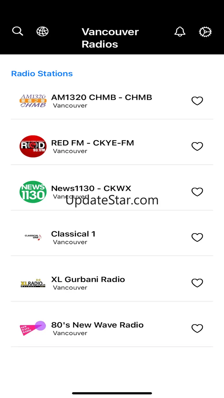 Vancouver Radios Stations 1.1