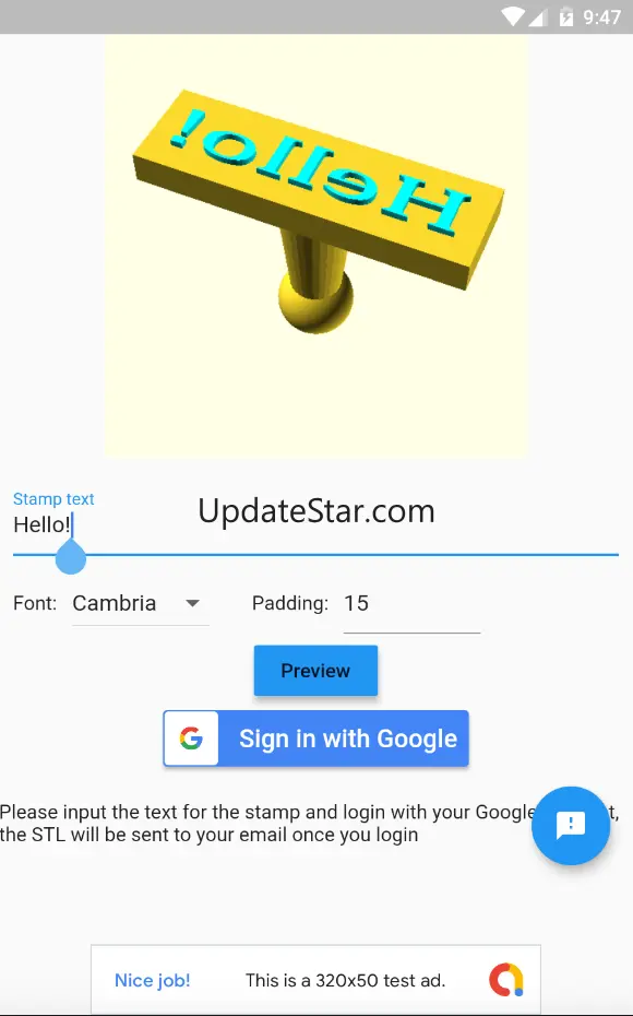Stamp STL Maker 1.1.0