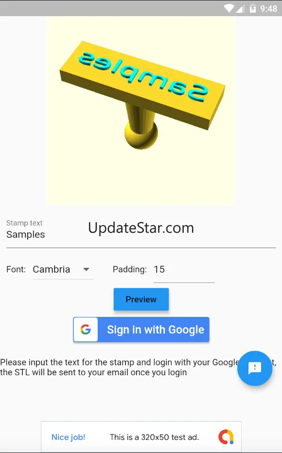 Stamp STL Maker 1.1.0