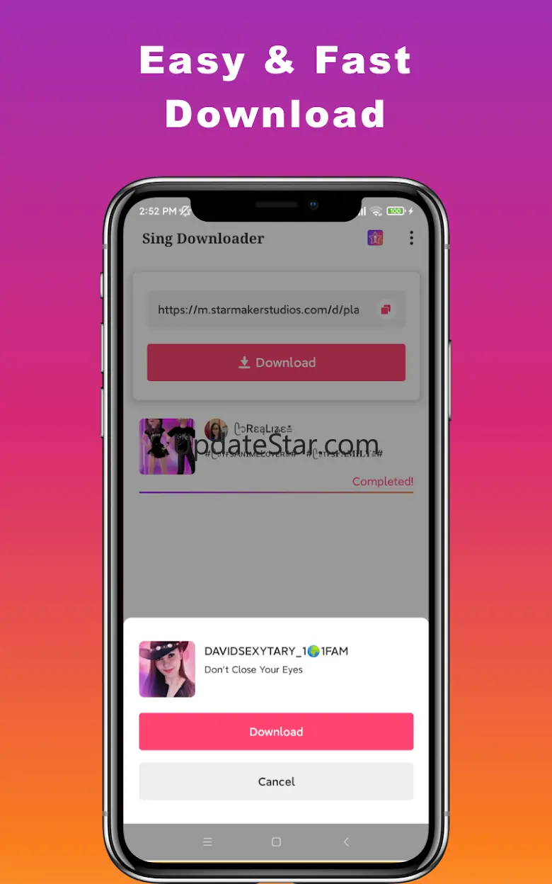 Sing Downloader for Starmaker starmaker downloader 9.0