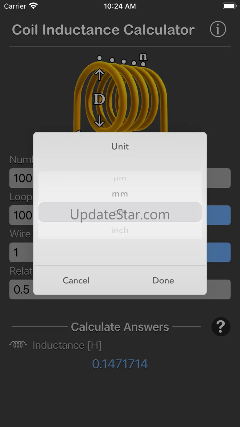 Coil Inductance Calculator 1.1