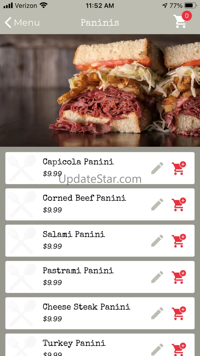 Panini's Bar & Grill. 21.1.0
