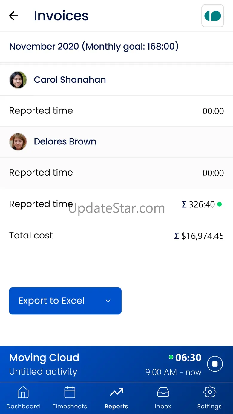 Sandtime.io Tracker&Timesheets 2022.10.14