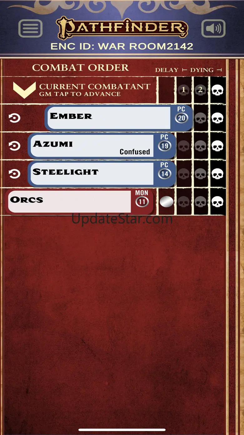 Pathfinder 2E Combat Tracker 1.2
