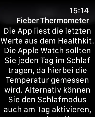 Fever Thermometer 98.6F 1.2